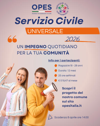 Bando Servizio Civile Universale 2026