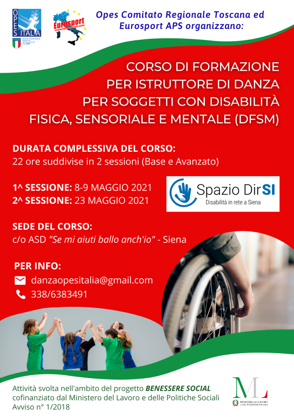 Corso per istruttore di danza per soggetti disabili